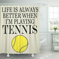 Teen tenis smiješan život je uvijek bolji kada kupatilo za kupatilo za kupanje zavoja za tuširanje