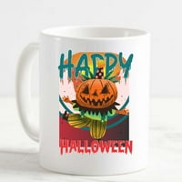 Šolja kafe Halloween ukrasi Hallow Halloween bundeve lica duhova bijela kafa špica smiješna poklon čaša