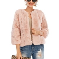 Kaputi za žensku odjeću ugodno labavi modni casual dugih rukava Nove ponude Kaputi ružičasti S-6XL