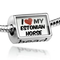 Perla Volim moj estonski šarm konj odgovara svim evropskim narukvicama