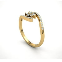 Originalni 1CT okrugli rez dijamantski ženski fantastični bridalni zaručni prsten od 4k zlata GH si1