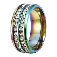 Prstenovi za žene Lzobxe dame Modni dvostruki dijamantski modni kreativni ženski nakit nakita nakit