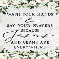 Operite ruke pomoću slova i obložene