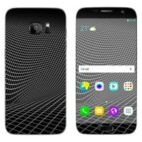 Naljepnice kože za Samsung Galaxy S Edge apstraktne linije na crnom
