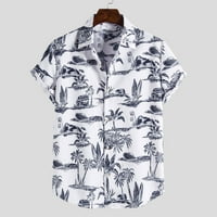 Muška majica modna etnička kratka rukava Ležerna štamparija Havajska majica majica
