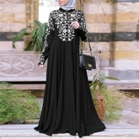 Žene ljetne haljine Kaftan arapski Jilbab Abaya čipka u šivanju maxi sunčane haljine