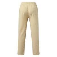 Duks za muškarce muške casual čvrste pantalone pamučni pamučni duljine pantalone Pocket nacrtač hlača