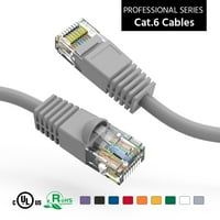 8ft CAT UTP Ethernet mreže podignuto kabl sive, pakovanje