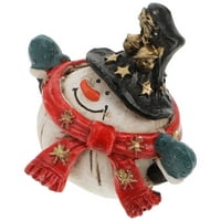 Etereauty Božićni ukrasi figurice snjegovinski stol snjegović Snowmen stol ukrasi ukrasi središta stabla