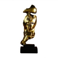 Tišina statua mislioca je zlato modernog dekora kreativna apstraktna umjetnost figurica