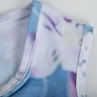 Tenjio Fall Uštede ženske ljetne majice kratkih rukava Tunika za hladno hladno rame