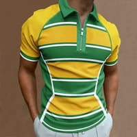 AVIICD MENS Tops Polo majice s dugim rukavima Muške golf polo majice Kratki rukav Brza košulja s kratkim