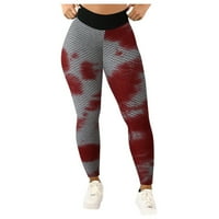 Teniske gaćice za žene rastezanje struka Hlače Ruched High Wogh's Joga Difling Tajice WorkOut Yoga hlače