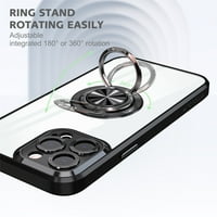 Allytech za Apple iPhone Pro MA futrola, 360 ° nosač prstena za rotirajuće udarce Chickstand magnetni