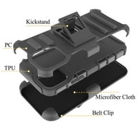 BEMZ HOLSTER CASE BUNDLE Dizajniran za iPhone Mini: Chickstand Chickstand oklop poklopac sa EDC molle