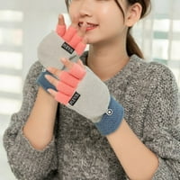 Unizne rukavice Boja blok slova Jesenske zimske vjetrootporne vještačke rukavice za vanjsku