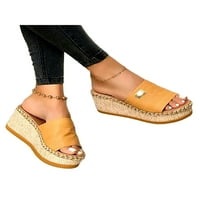 Crocowalk Ženski Ljeto Otvoreno Wedge Sandals Fashion Espadrils Comfort Papuče Mules Cipele