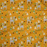 Onuone poliester Lycra senf žuta tkanina Božićni šivaći materijal za šivanje tkanina od dvorišta široko
