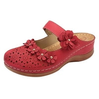 VerPetridure Ljetne sandale za žene Ženske dame Djevojka Udobne šuplje cvijeće okrugle nožne sandale