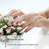 Prstenovi za žene Žene Modne boje nehrđajućeg čelika Geometrija prstenastog nakita veličine zvona 5-