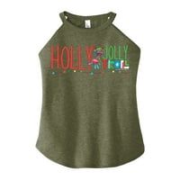 Trolls Movie - Božić - Holly Jolly Troll - Cooper - Juniors High Neck Tank Top