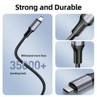RoCoren 240W USB C do USB C kabel 3FT PD3.1 QC5.0, kompatibilan sa Macbook Pro Air, iPad Pro Air, Samsung