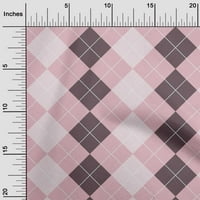 Onuone viskozni dres pastel ružičaste tkanine Argyle Provjeri zanatski projekti Dekor tkanina Štampano
