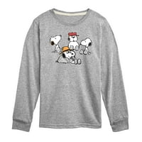 Kikiriki - Snoopy braća i sestre - grafička majica dugih rukava i mladih