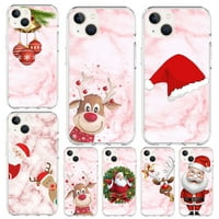 Merry Božić Elk Santa Mekani silikonski telefon za iPhone 13PRO 13PRO MA 12PRO 12PRO MA PRO MA XS XR