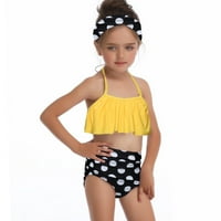 TODDLER Baby Kids Little Girls Ruffles Cvjetni ispis Dvije kupaći kostim kupaći kupaći kupaći kostimi
