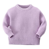Bjutir dječje dječje dječje dječje dječje dječake Crewneck dugi rukav puni džemper za pleteni džemper