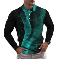 Muška košulja Muška modna casual rever pulover Štamparija s kratkim rukavima majica za bluze Gym majice,