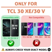 Oznaka tanka futrola za slučaj telefona Kompatibilan je za TCL XE 30XE ​​V 30V, uživo ljubavni smijeh