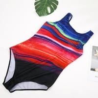 Plus size kupaćim kostim za žene modni konzervativni gradijentni prug velikih plaža Bikini