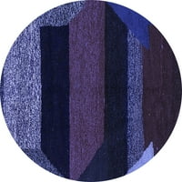Ahgly Company u zatvorenom okruglom sažetkom plave moderne prostirke, 3 'runda
