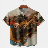 Ležerna ljetna glazba Lagana Micro elastičnost Dnevna regularna Fit H Line Majica Košulje za muškarce