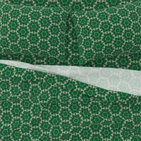 pamučni listovi, blizanci - Bloom Latte Bold Retro Modern Mid Srednjost Green Mornary Tan Beige Zucchini Nordic Skandinavska srednja Print posteljina od kašike