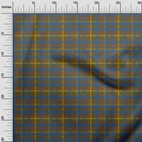 Onuoone Georgette viskoza tamno maslina zelena tkanina madras provjerava DIY odjeću prekrivajuće tkanine za ispis tkanine široko