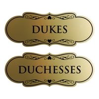 Znakovi Bylita Designer Dukes i vojvodni znak toalet - Veliki