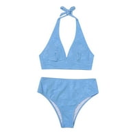FOPP prodavca Ženski modni seksi kupaći kostimi ispisali dvodijelni kupaći kostim bez kupaćih kostima