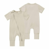 Edvintorg 0- mjeseci za novorođenčad odjeću Toddler Baby Girls Boyysuit Ljetni kratki rukav patentni