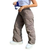 Ženske traperice visokog struka Gotske vrećice traper hlače labave casual pantalone pantalone Srednja