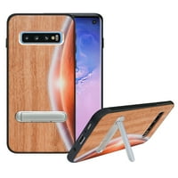 Labanema Samsung Galaxy S Plus Case, Samsung Galaxy S Plus pokrivač s metalnim kickstanom, prirodnim drvenim tpu poklopcem, futrolom protiv ogrebotina za Samsung Galaxy S Plus