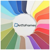 ArttoFrames 10x27 Green Whisper Custom Mat za okvir za slike sa otvorom za 6x23 fotografije. Samo mat, okvir nije uključen