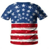 Košulje za vježbanje za muškarce Ležerne prilike 3D 4. srpnja Oznaka uzorka Majica Blue XL