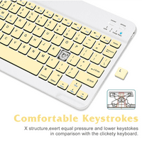 Punjiva Bluetooth tastatura i miš kombinirano ultra tanak pune tipkovnice i ergonomski miš za NA VME
