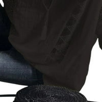 Ženska ležerna pamučna lana bluza plus veličine