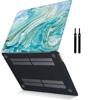 Čvrsti futrola Kompatibilan je najnoviji najnoviji MacBook Pro 15 A1990 i kablovska kravata, Mramor