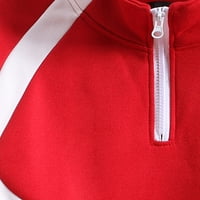 Golf majice za muškarce Novelty Grafički tees Patchwork Sport patentni zatvarač dugih rukava pulover