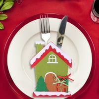 Veki Božić mini vilica za pribor za jelo dekora Dekor za dekor set za zabavu za večeru Stolni stolni